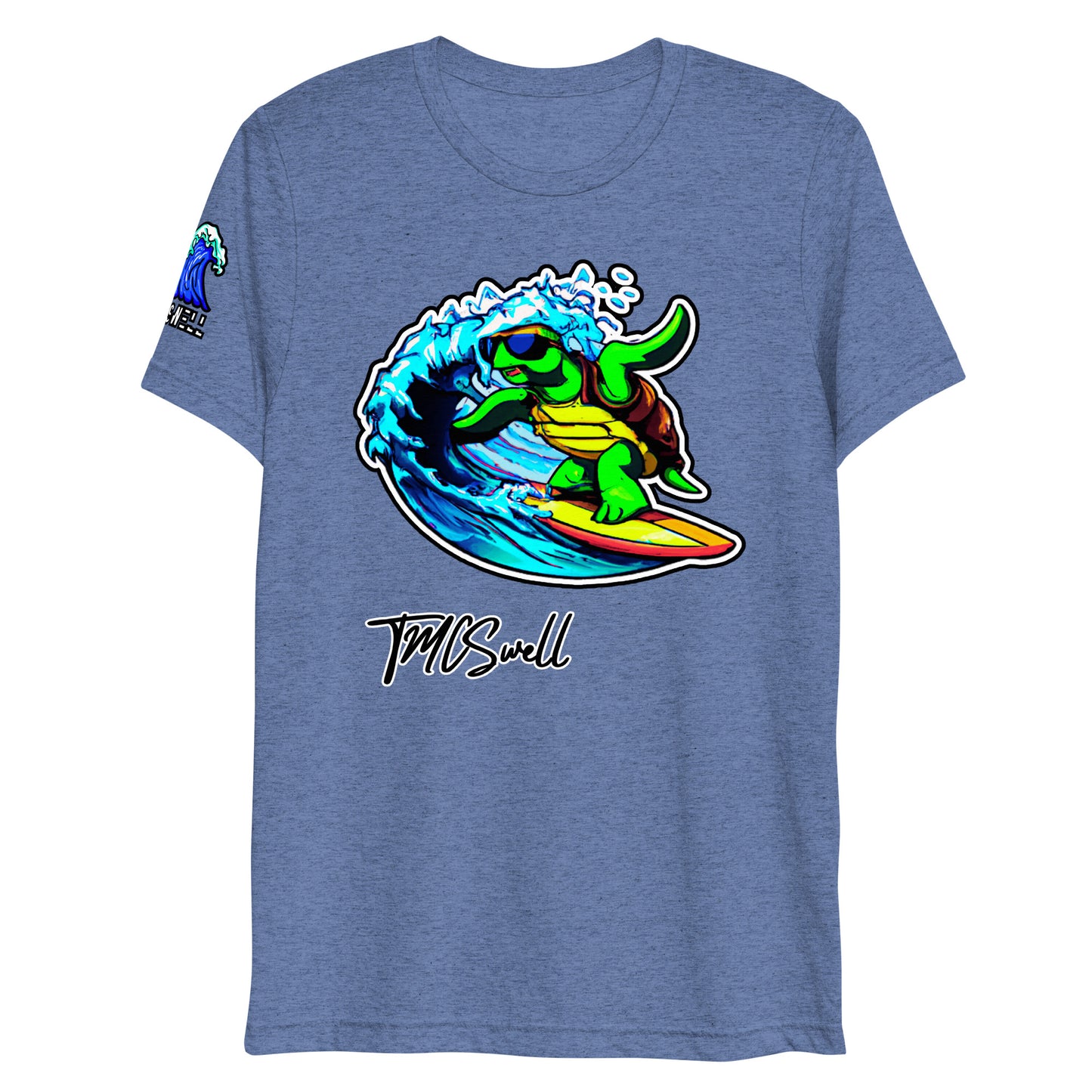 Surfin Turtle Dude Tri-Blend T