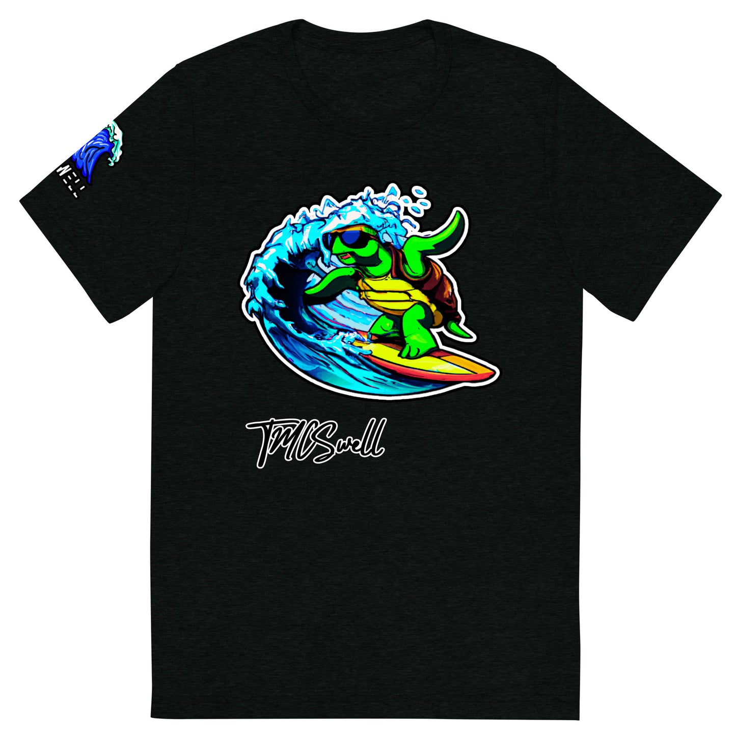 Surfin Turtle Dude Tri-Blend T