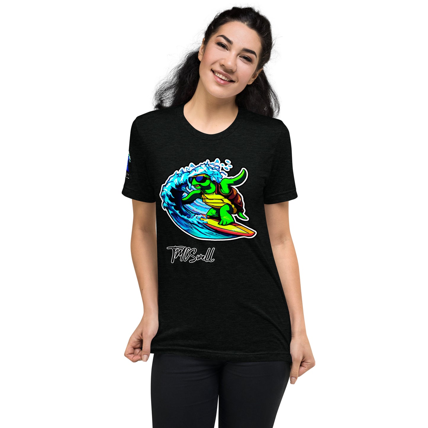 Surfin Turtle Dude Tri-Blend T