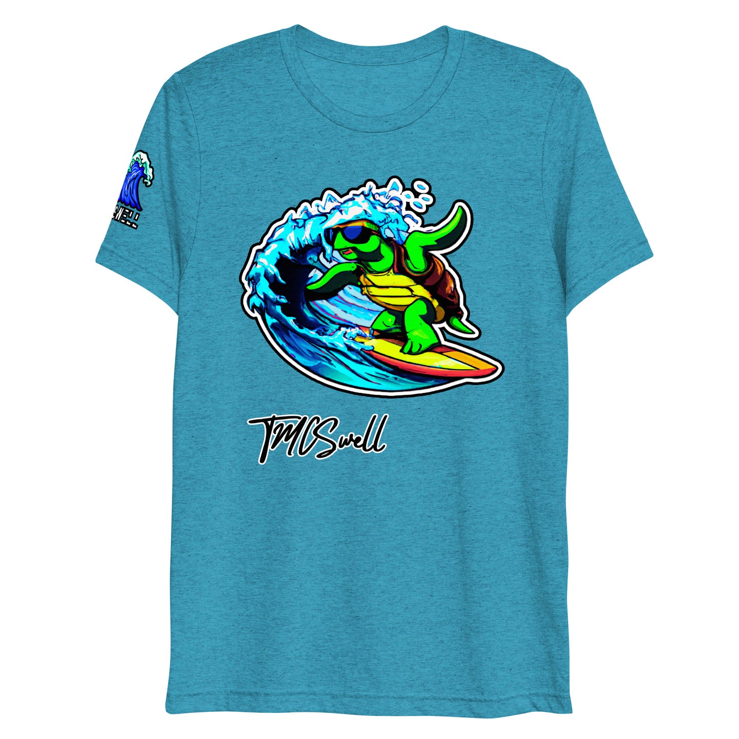 Surfin Turtle Dude Tri-Blend T