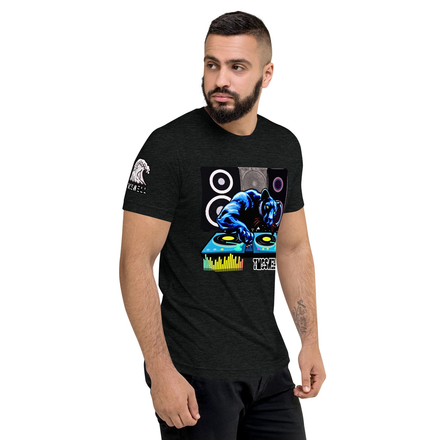 Panther Black DJ Tri-Blend T