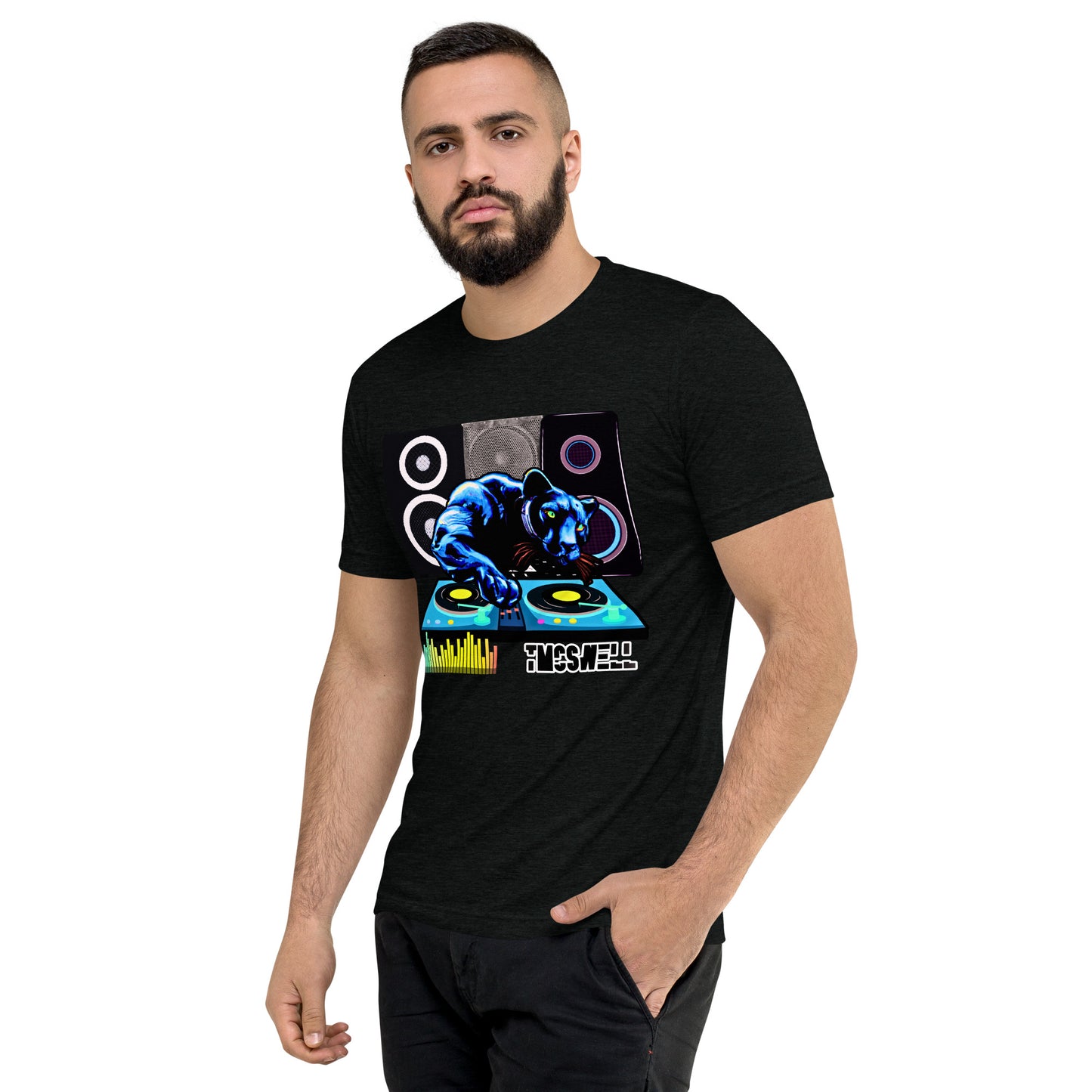 Panther Black DJ Tri-Blend T