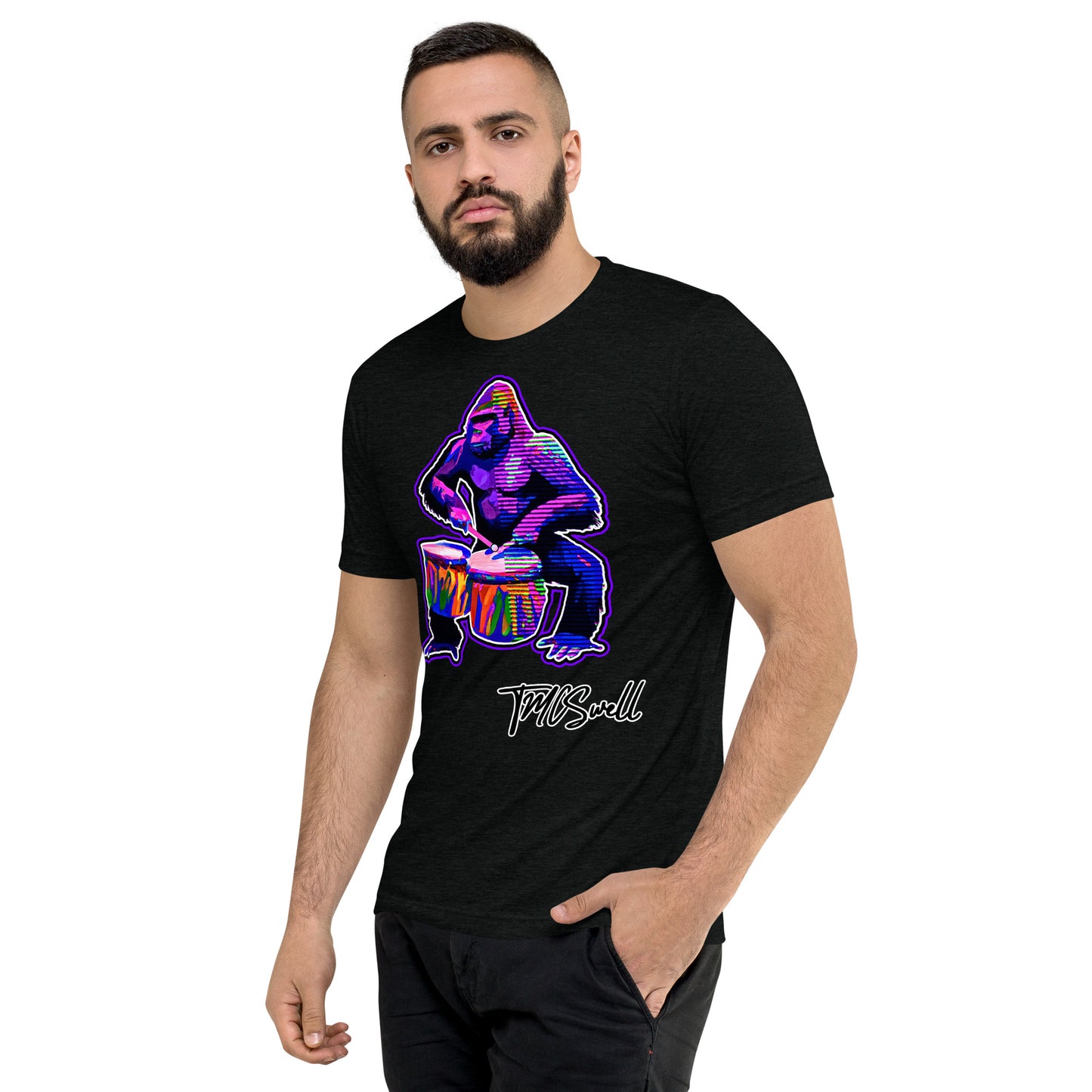 Grape G Drums Tri-Blend T