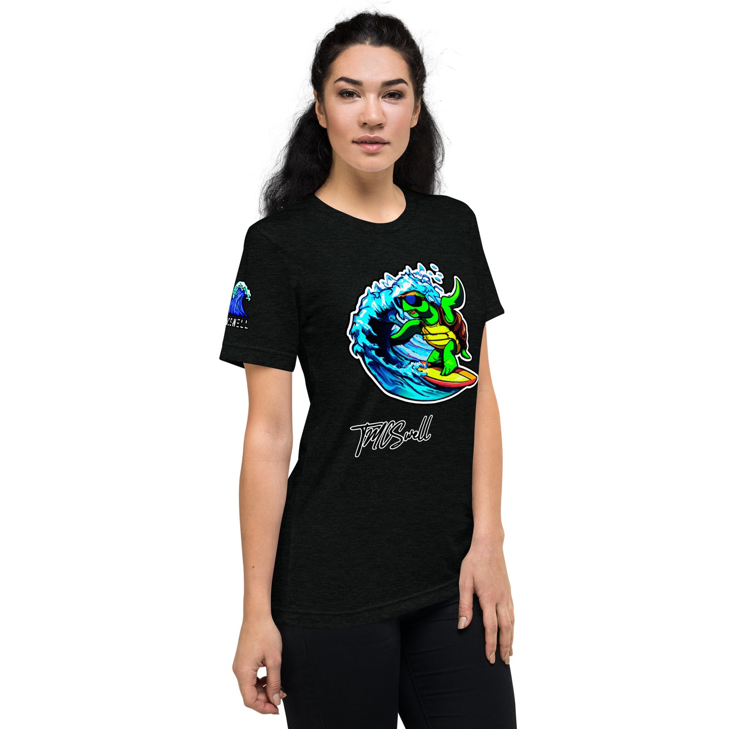 Surfin Turtle Dude Tri-Blend T