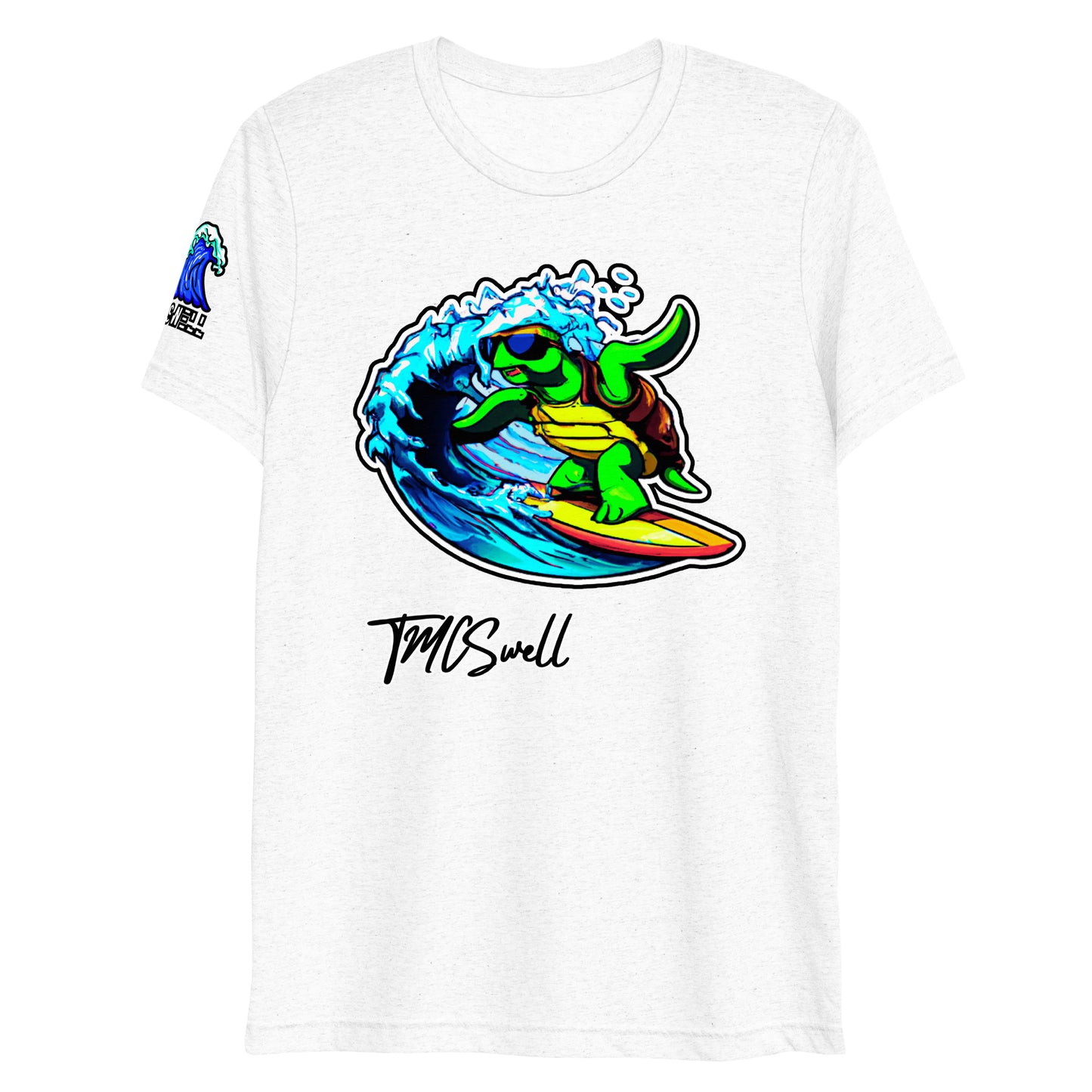 Surfin Turtle Dude Tri-Blend T