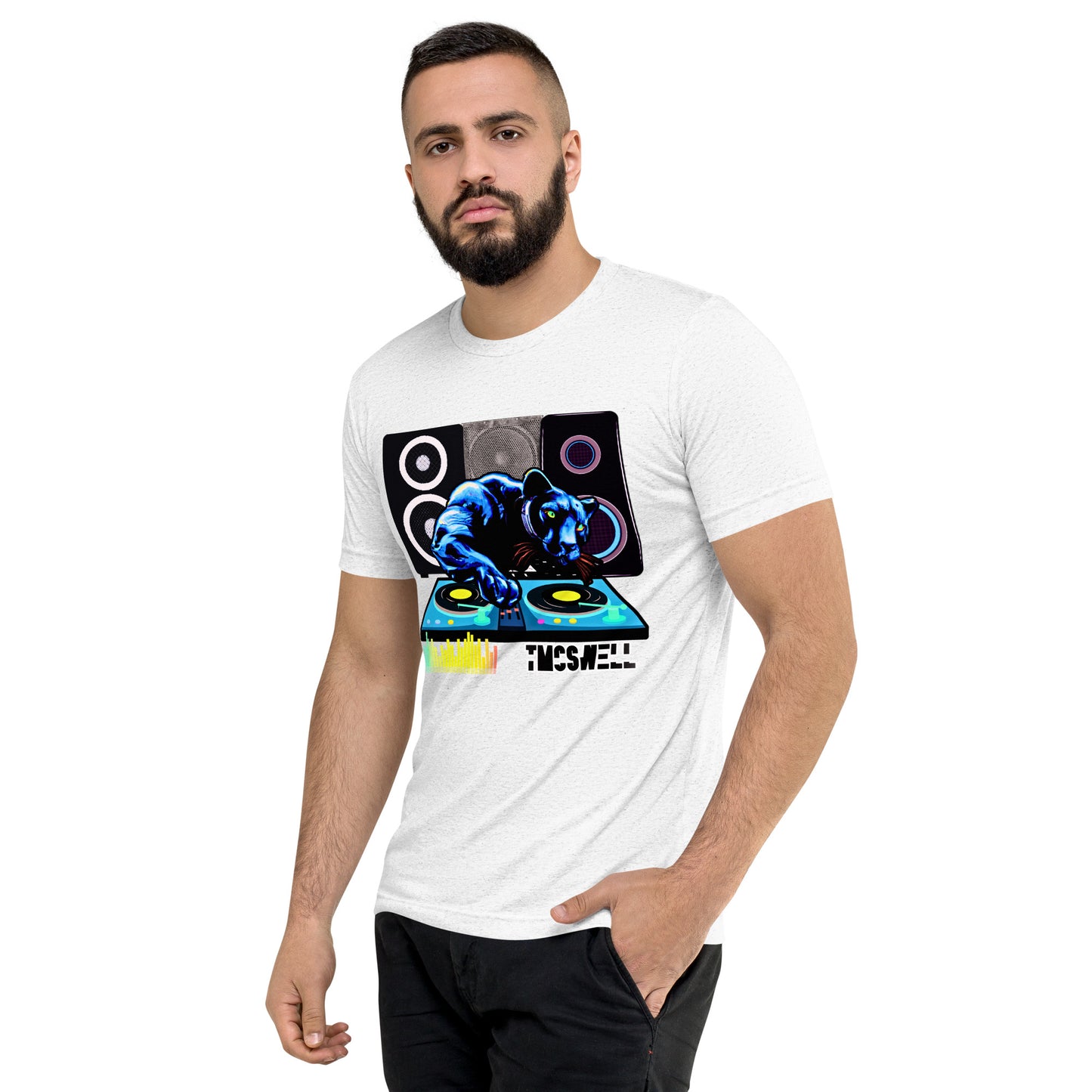 Panther Black DJ Tri-Blend T