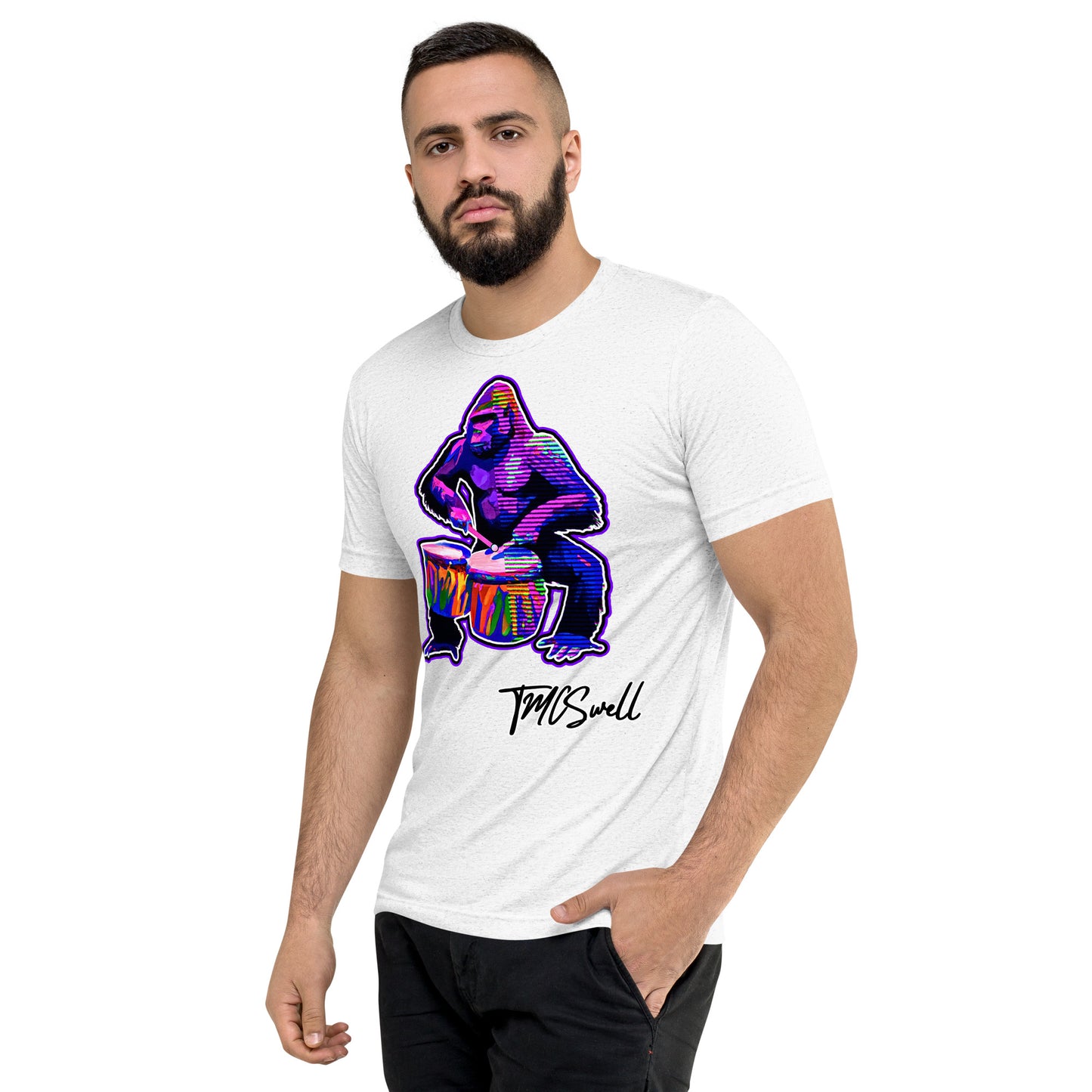 Grape G Drums Tri-Blend T