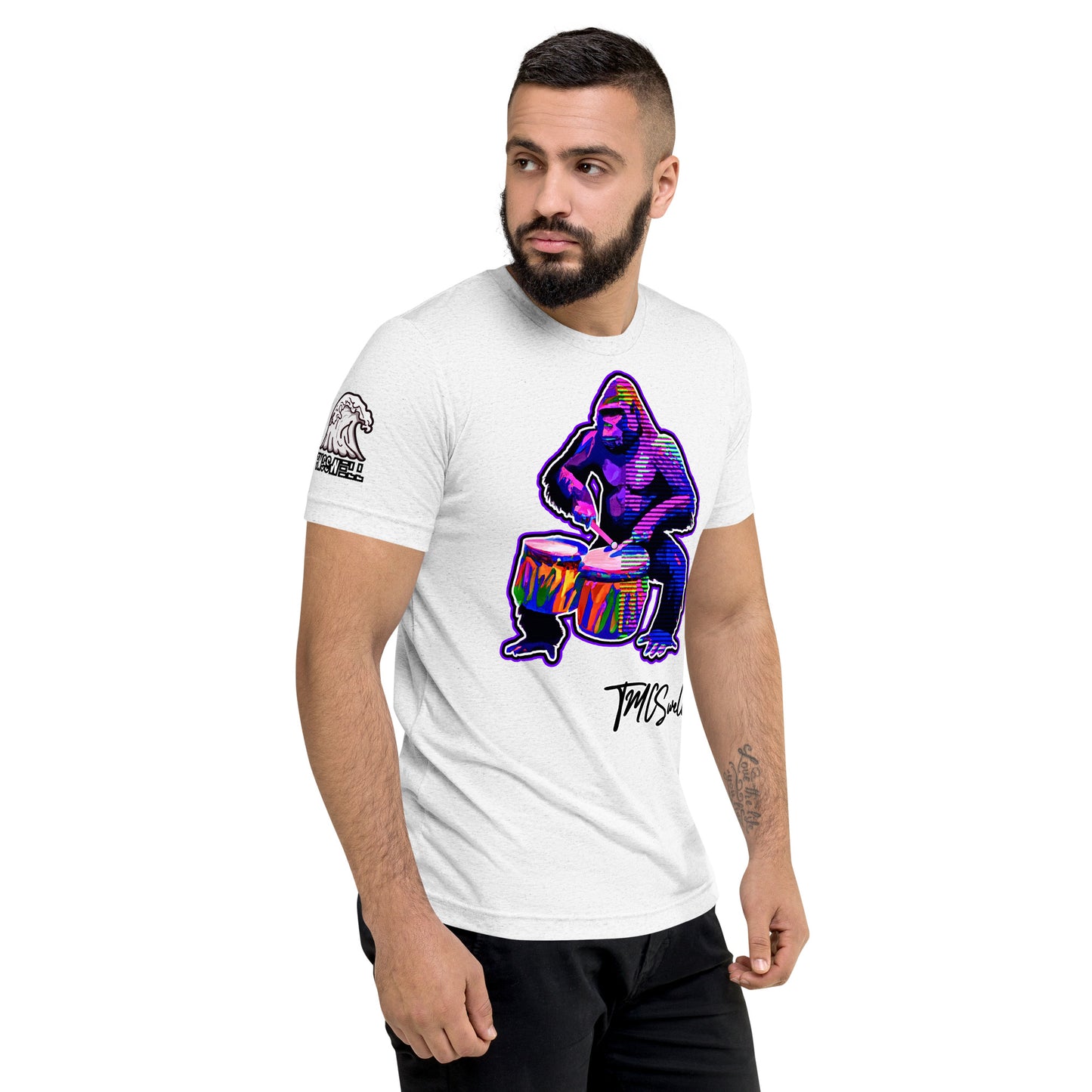 Grape G Drums Tri-Blend T