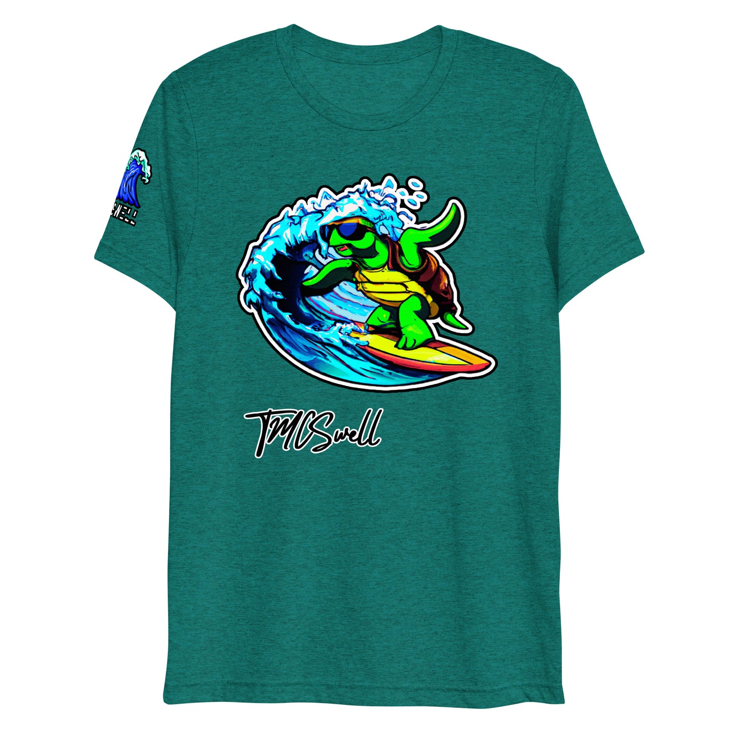 Surfin Turtle Dude Tri-Blend T