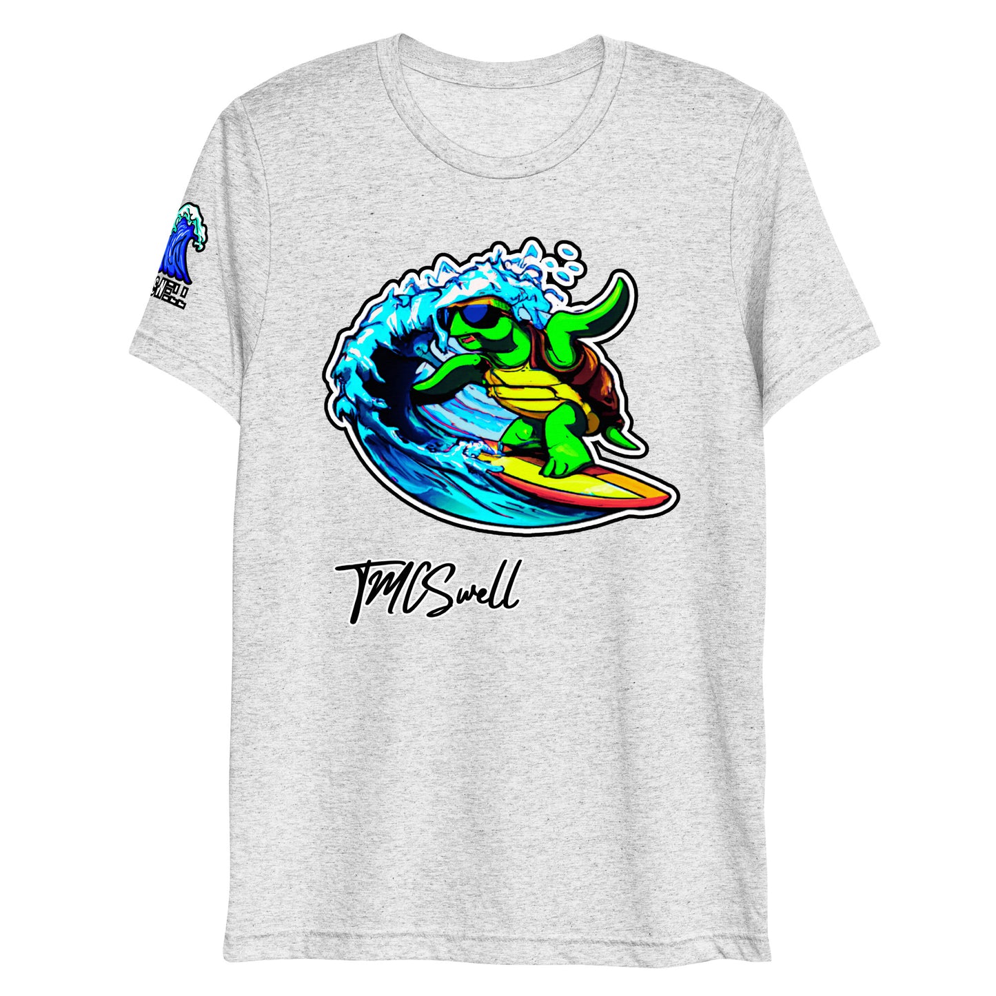 Surfin Turtle Dude Tri-Blend T