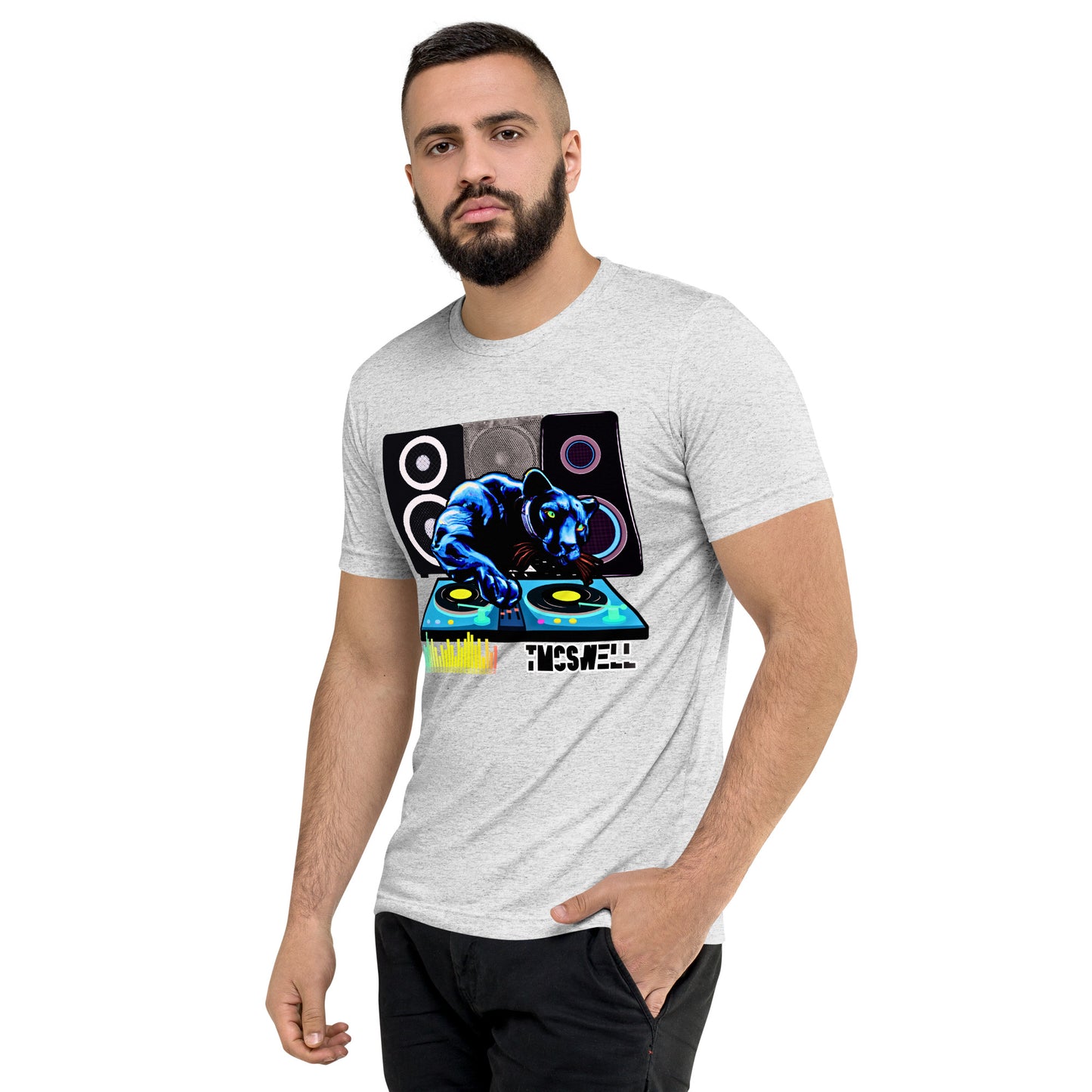 Panther Black DJ Tri-Blend T