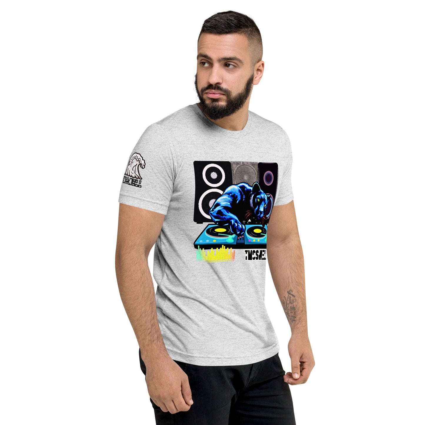 Panther Black DJ Tri-Blend T
